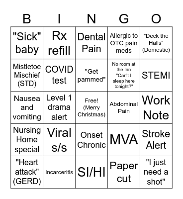 Christmas Bingo 2023 Bingo Card