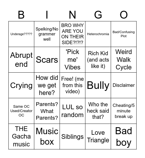 GMMINGO Bingo Card