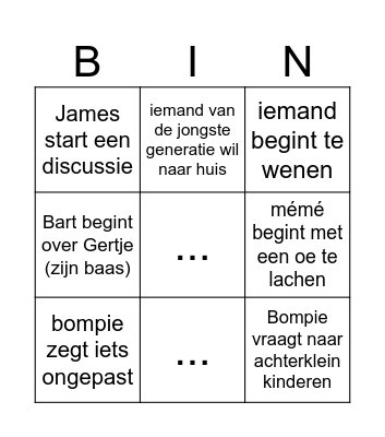 Kerstmis 2023 Bingo Card