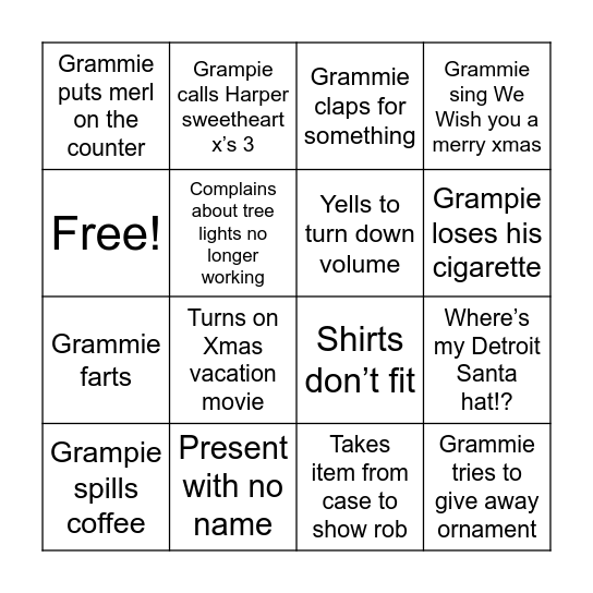 FISKMAS BINGO 2023 Bingo Card