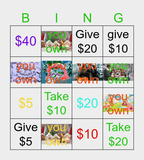 card game 1 2023 Bingo Card