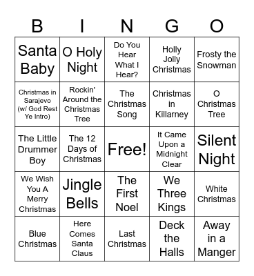 Xmas Bingo Super Fun Game Bingo Card