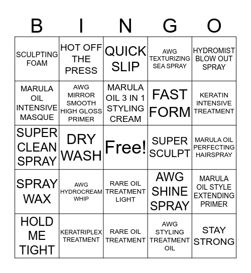 ARCS BINGO BATTLE Bingo Card