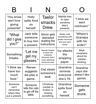 Christmas Bingo  ||  2023 Bingo Card