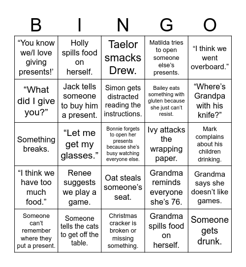 Christmas Bingo  ||  2023 Bingo Card