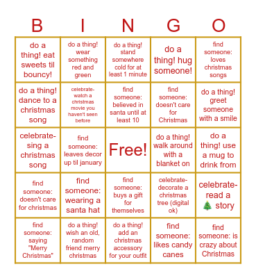 🎄Pancake's Christmas Bingo!🎄 Bingo Card