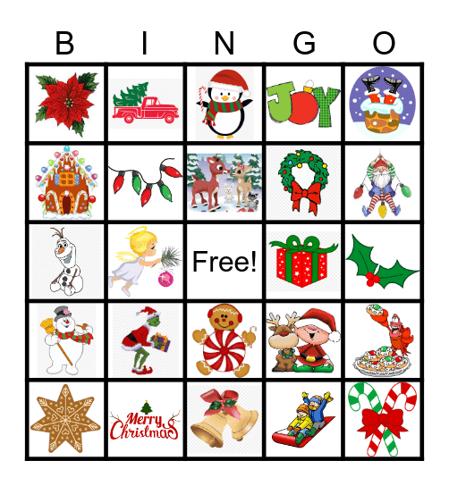 Christmas Bingo Card