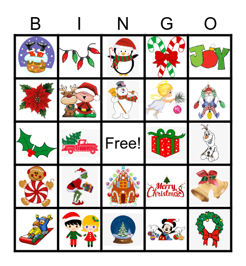 Christmas Bingo Card