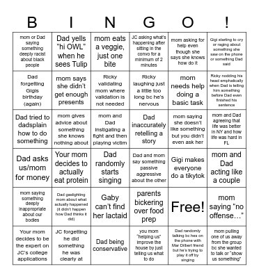 Christmas 2023 Bingo Card