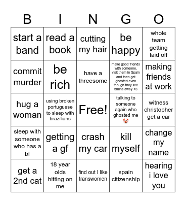 2023 Bingo Card