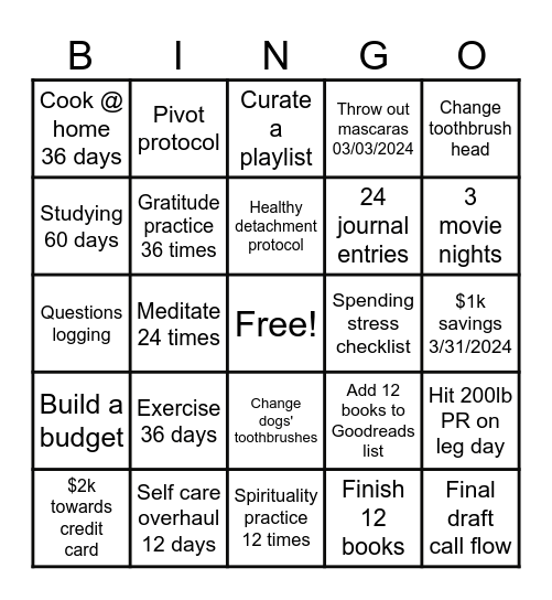 Big Girl Bingo Q1 Bingo Card