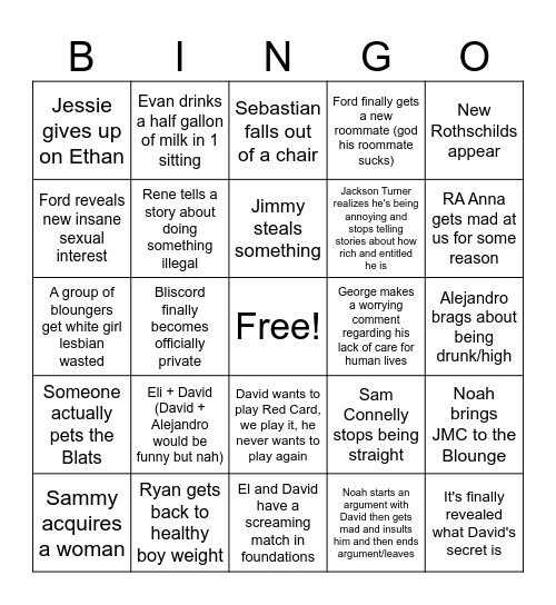 Blount 2024 Bingo Card