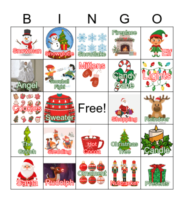 Christmas Bingo Card