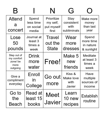 2024 Bingo ✨ Bingo Card
