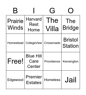 Where Did They Come From? Where Do They Go? Bingo Card