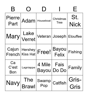 Bingo Card