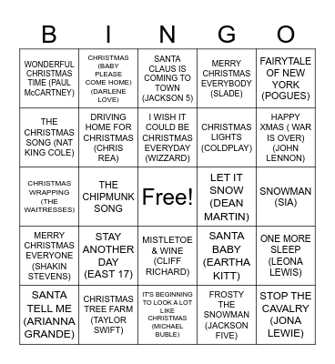 christmas boozy bingo Card