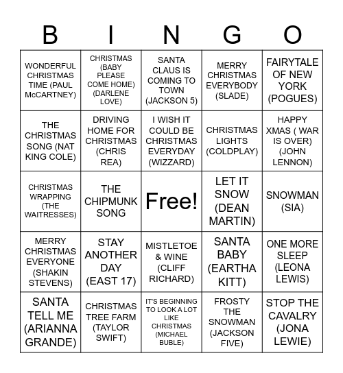 christmas boozy bingo Card