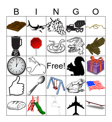 Blends and Digraph Bingo Card