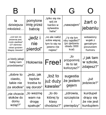 Przedbórz 2023 Bingo Card