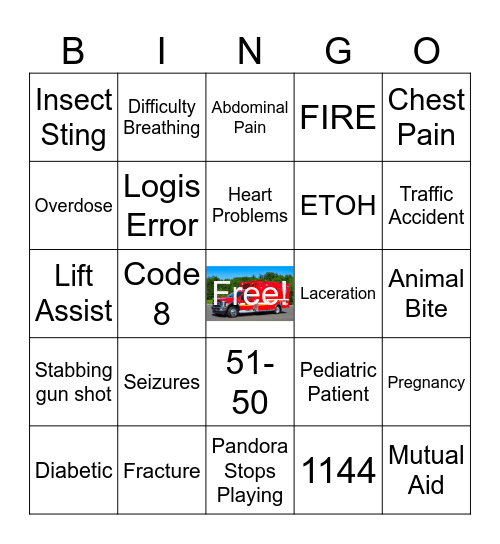 EMS BINGO Card