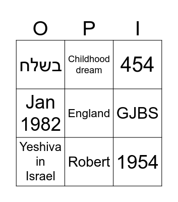 Happy Birthday Bingo Card