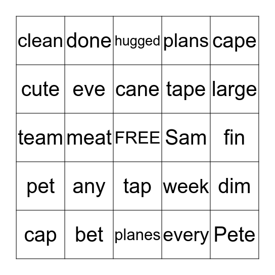 Bingo Card