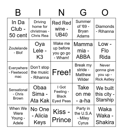 De Skolnik en aanhang BINGO Card