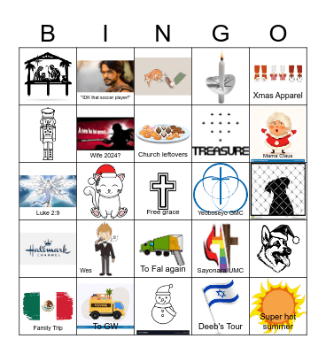 Blanco Christmas 2023 Bingo Card