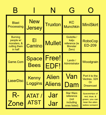 Classic Game Room - The Bingo Board Bingo Card