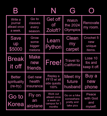 2024 UNSURITY BINGO Card