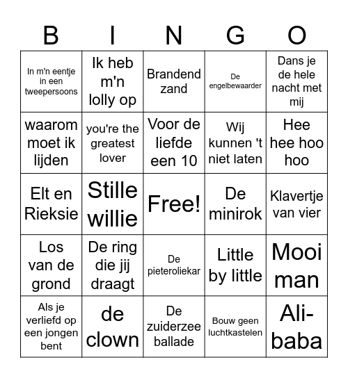 Piratenbingo Ronde 1 Bingo Card