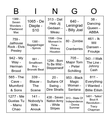 wandelkerstbingo Card