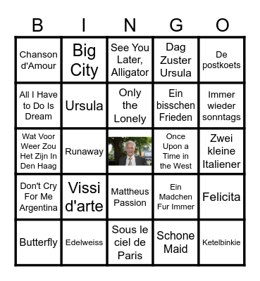 DJ Triesto Oudejaarsbingo ! Bingo Card
