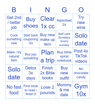 2024 JANUARY 2024 Bingo Card