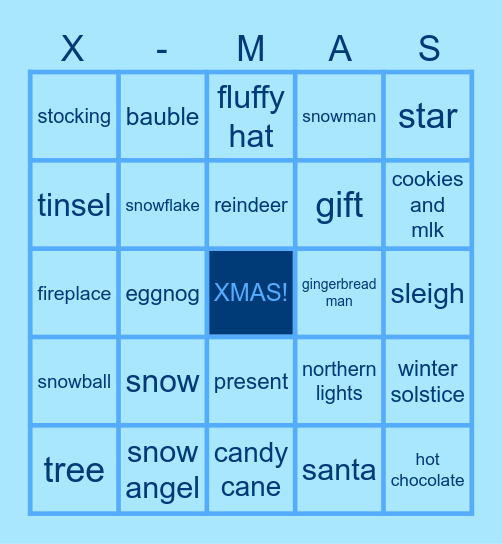 XMAS BINGO Card