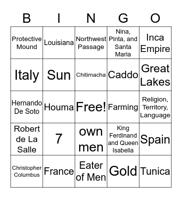 Bingo Review Bingo Card