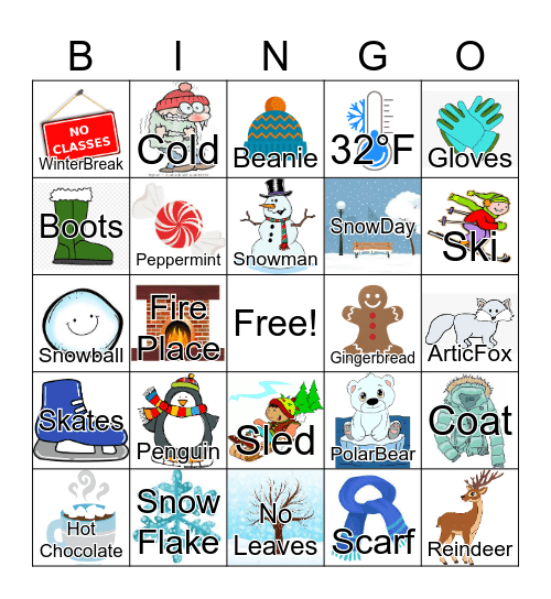 Winter Wonderland! Bingo Card