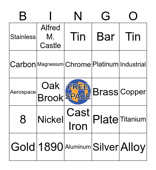 Castle Bingo Card