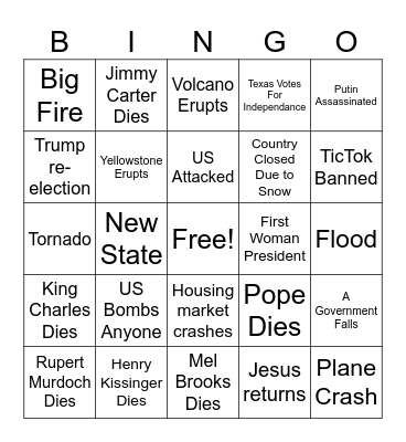 2024 Bingo Card