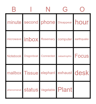 Buzzword Bingo Card