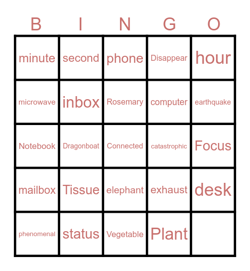 Buzzword Bingo Card