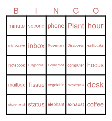 Buzzword Bingo Card