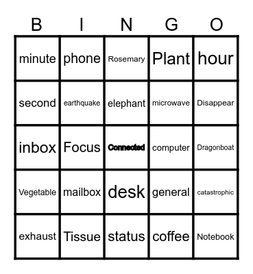 Buzzword Bingo Card