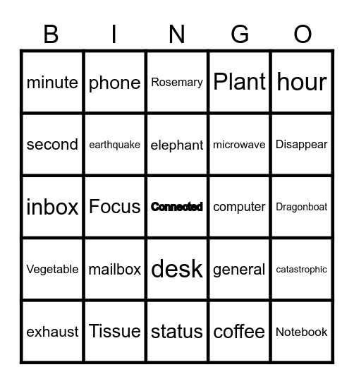 Buzzword Bingo Card