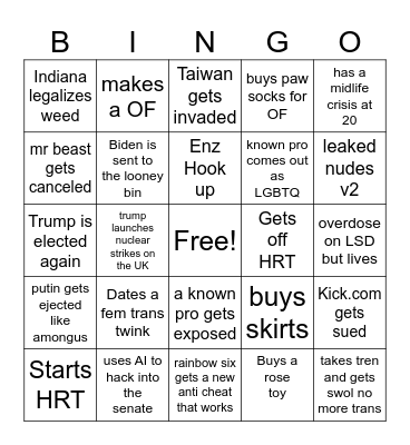2024 Bingo! Bingo Card