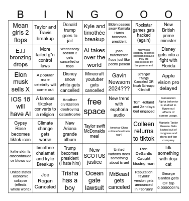 2024 Bingo Card