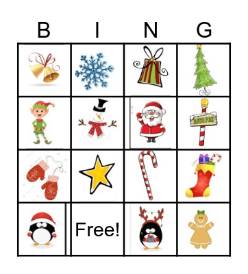 Christmas Bingo Card