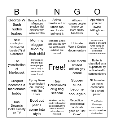 2024 Bingo Card