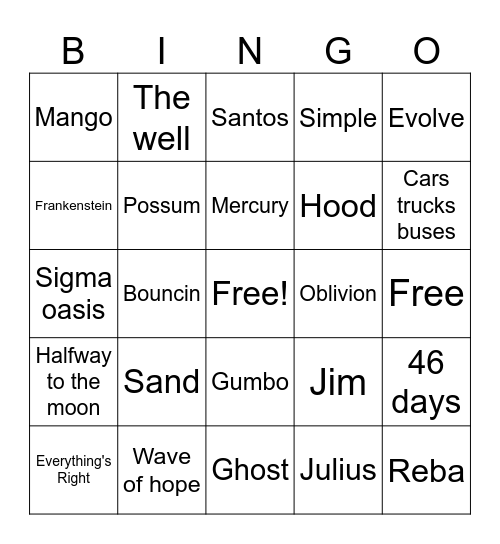 PHINGO Bingo Card
